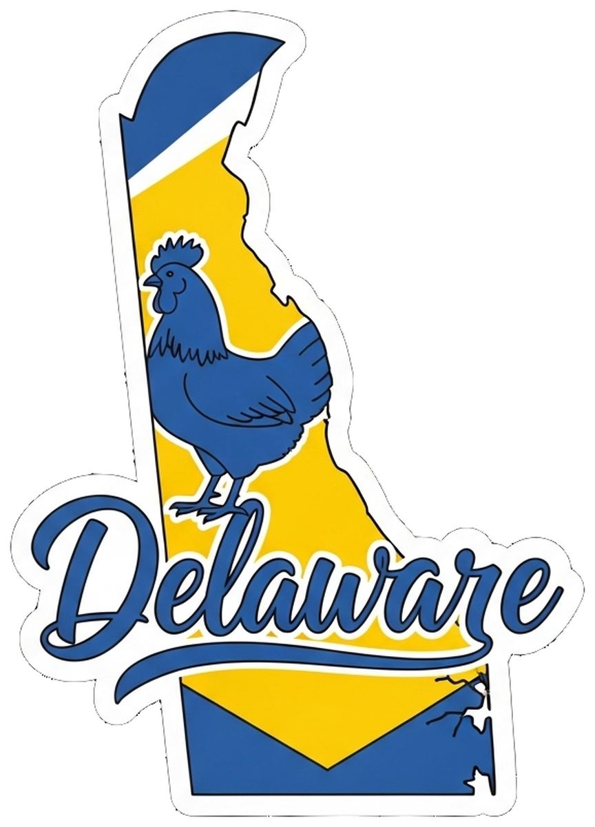 Durham, North Carolina University Blue & Yellow Sticker Vintage Style Vinyl Sticker
