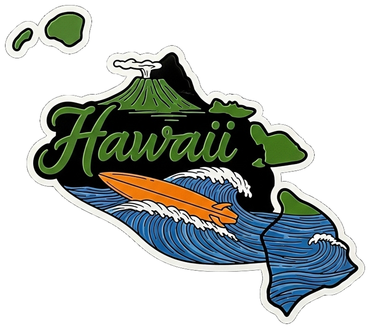 Hawaii Hawaiian State Flag - Vinyl Sticker