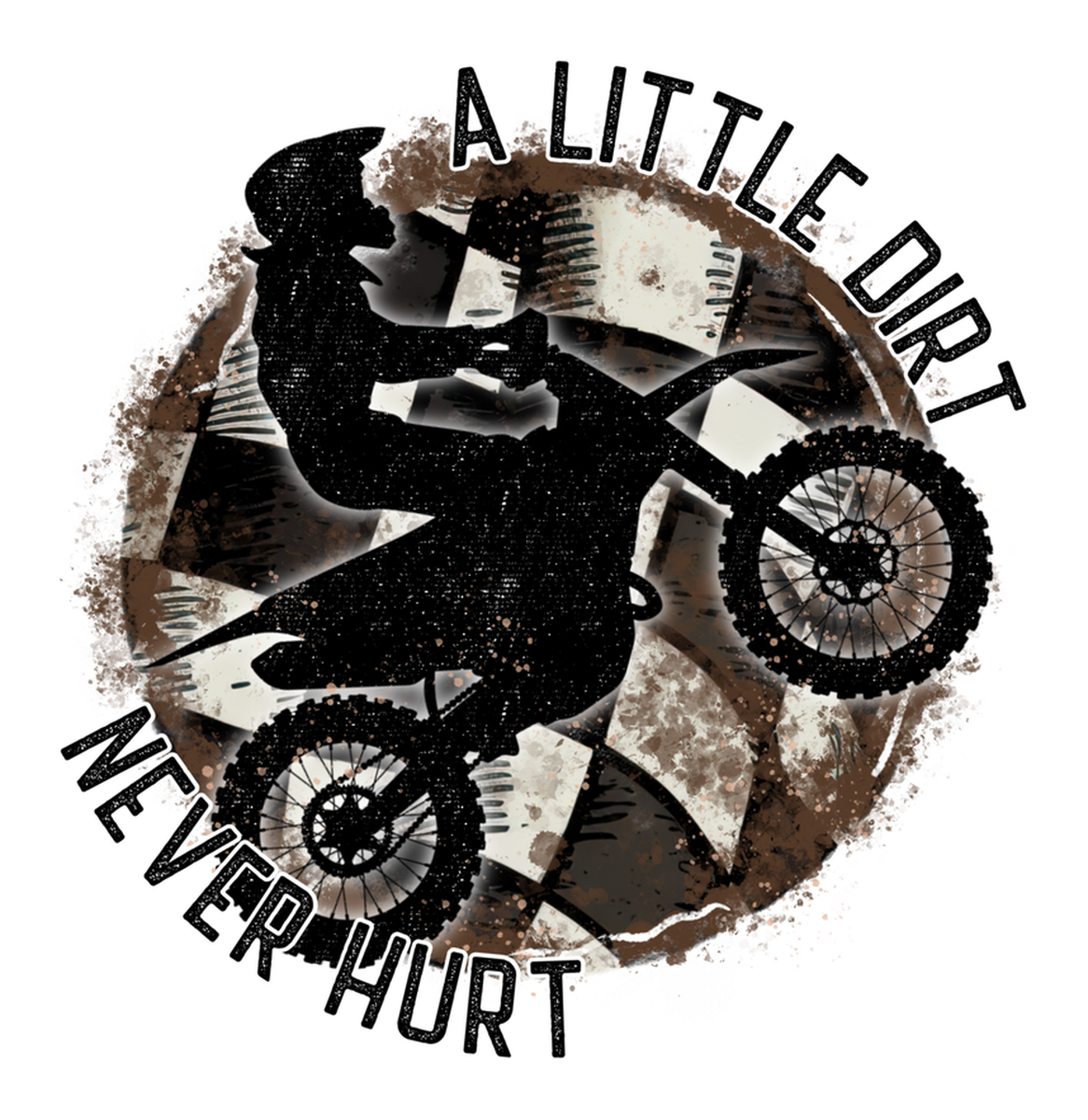 Dirt Bike Rider Vinyl Sticker: A Little Dirty Fun for Motorcycle Enthusiasts!