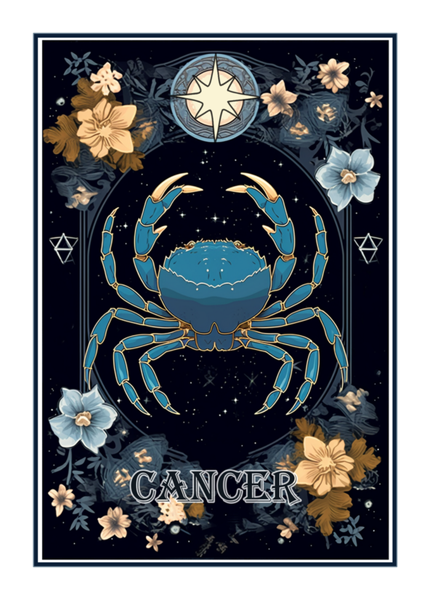 Zodiac Cancer Astrology Vinyl Sticker