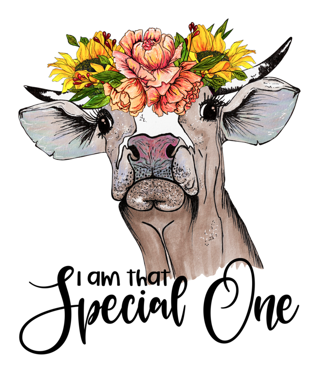 Cowgirl with Flowers Vinyl Sticker: A Special Cowgirl Sticker - I am that special one