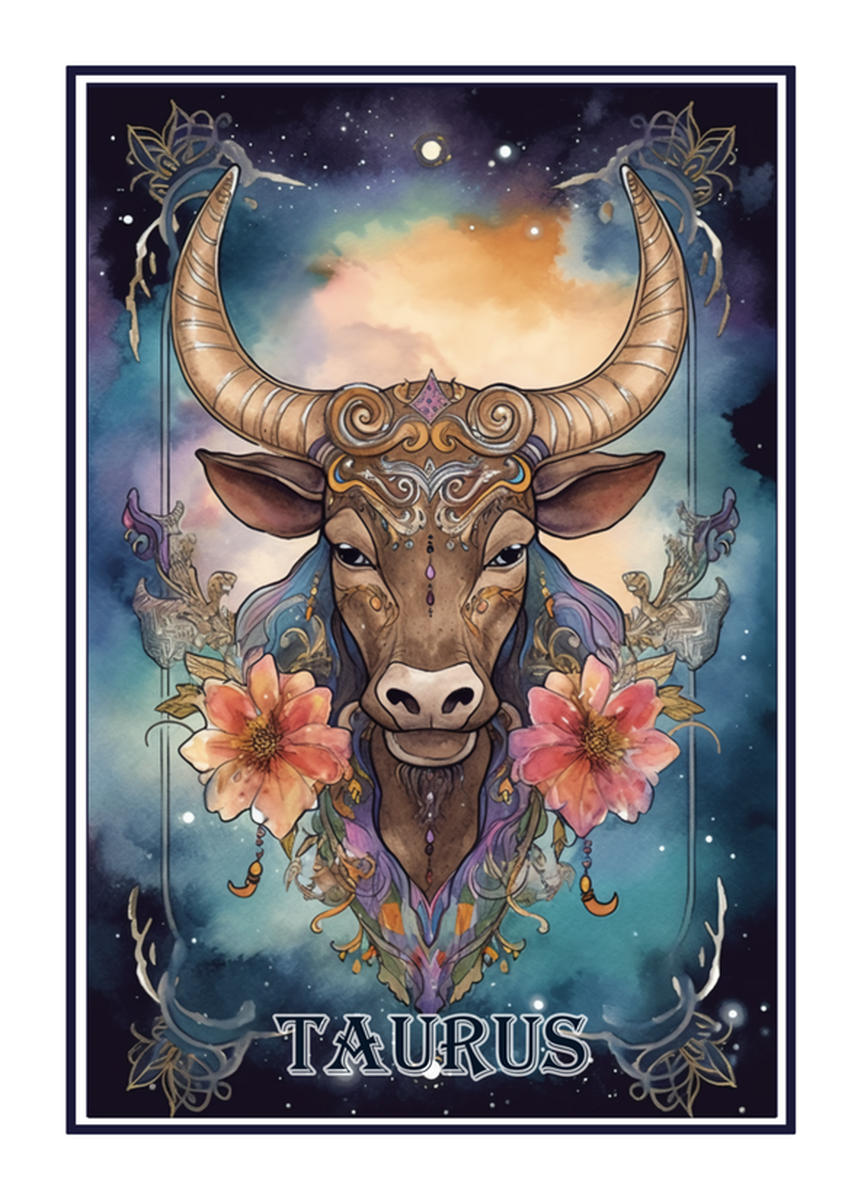 Zodiac Sign Taurus Vinyl Sticker
