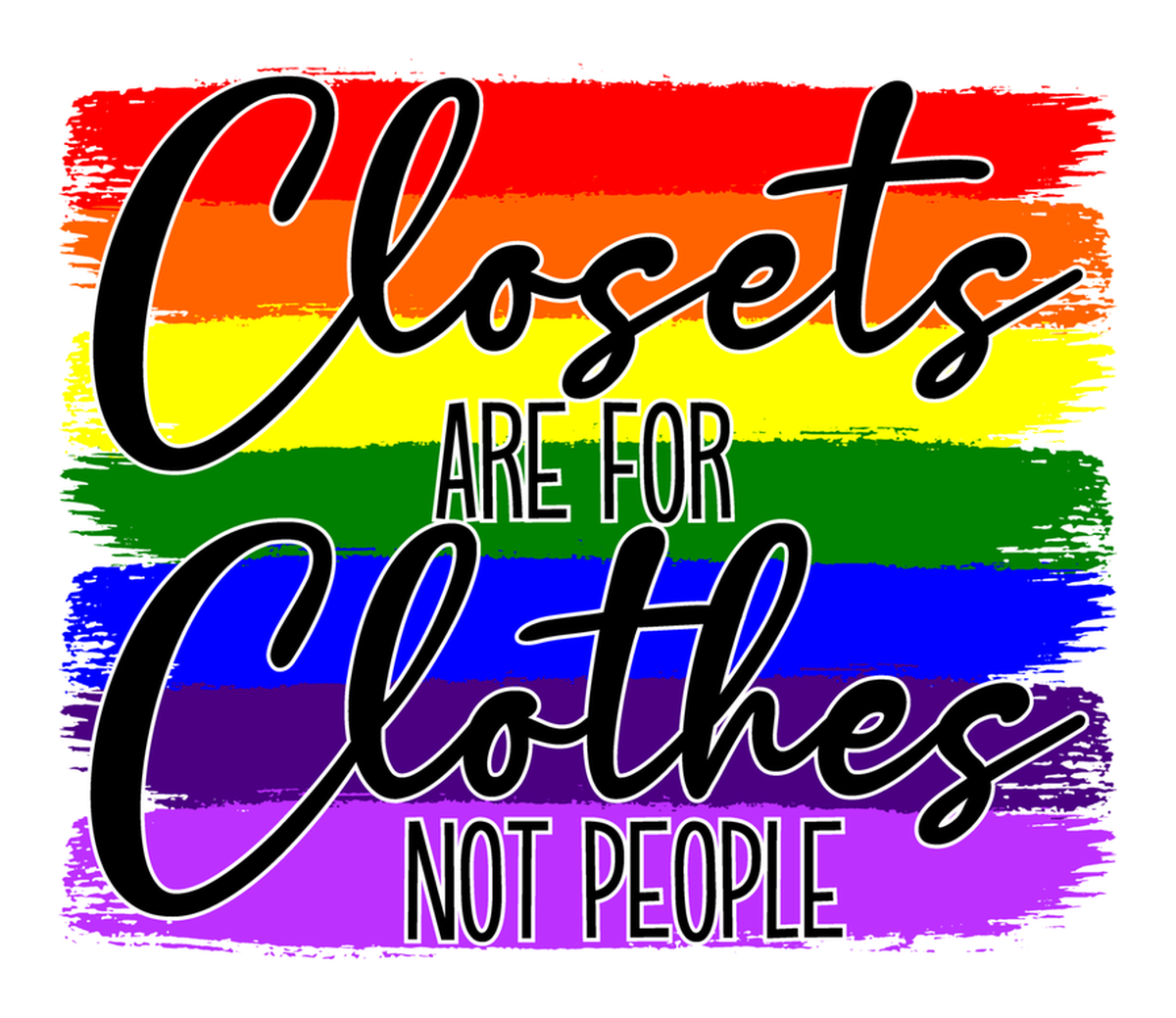 Pride Closets Are For Everyone! Vinyl Sticker