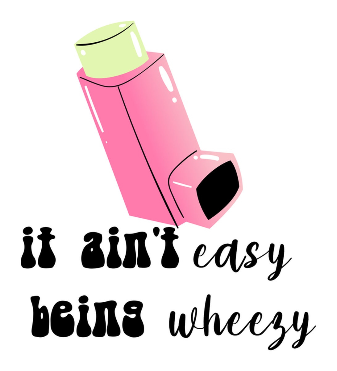 Asthma Awareness Inhaler Vinyl Sticker