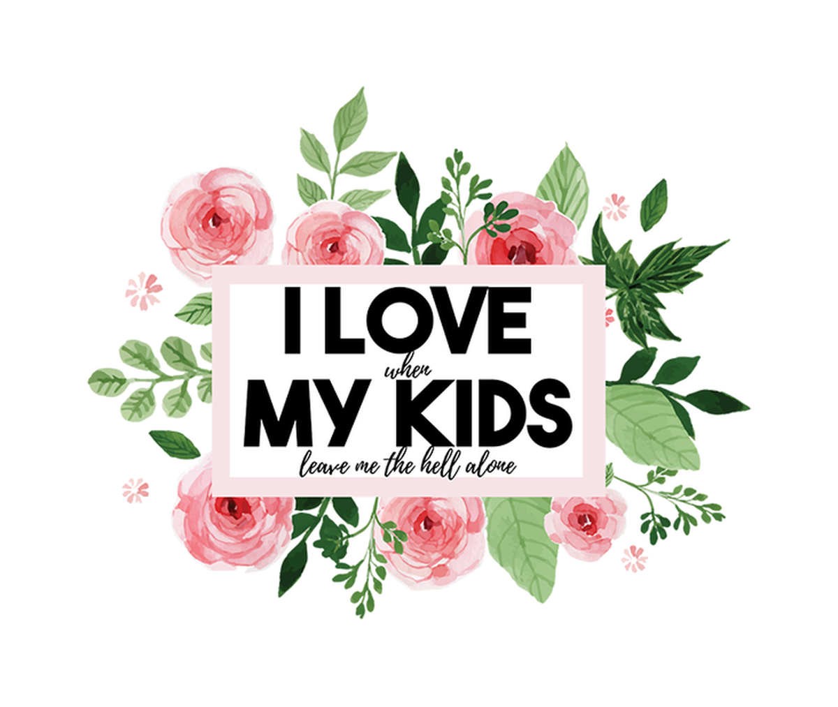 I Love My Kids Customizable Baby Moms Decorative Home Vinyl Sticker
