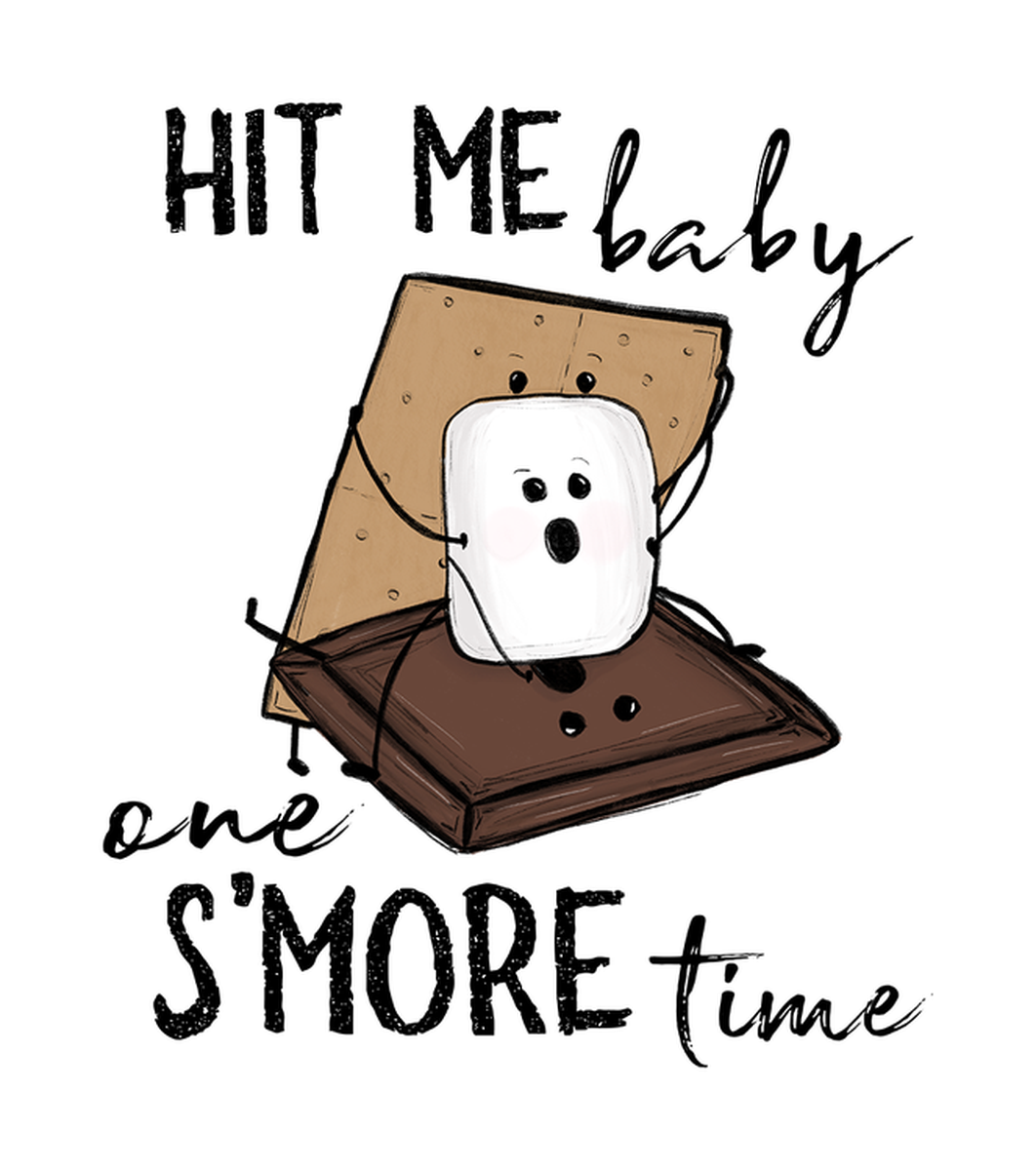 Smart Baby Hit Me With a Smore Time Vinyl Sticker