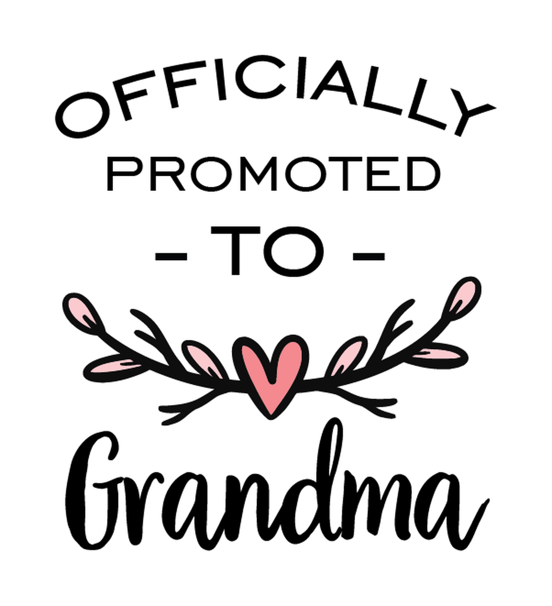 Officially Promoted to Grandma" - Vinyl Sticker