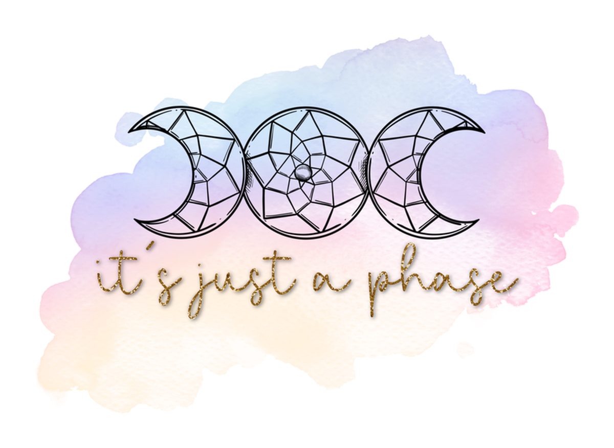 Moon Phase Quote Vinyl Sticker: Colorful Watercolor Illustration with Crescent Moon Design and Inspiring Phrase