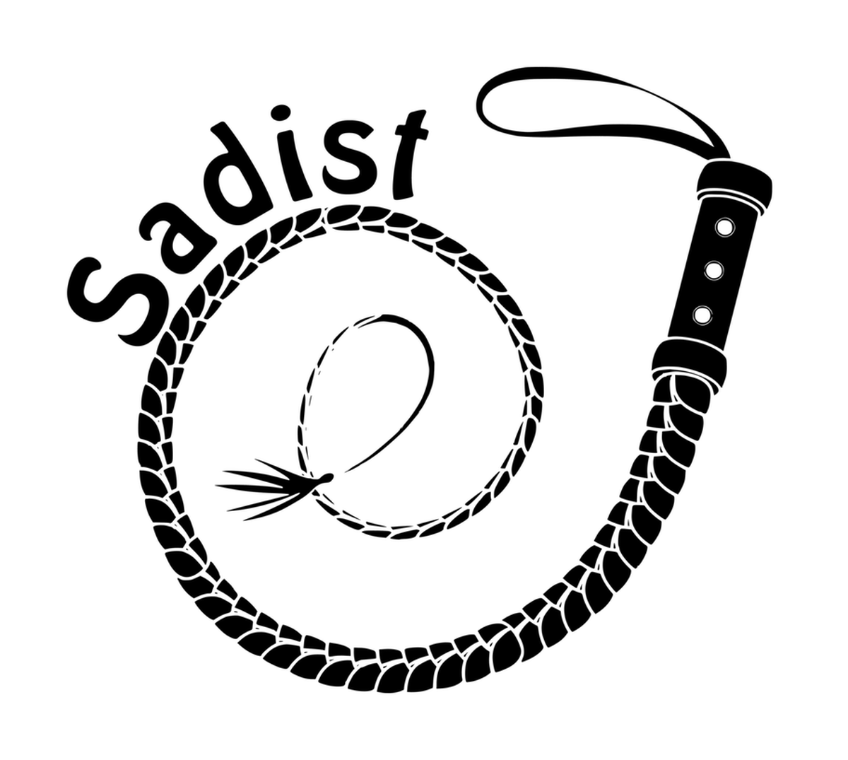 Sadistic Whip Vinyl Sticker