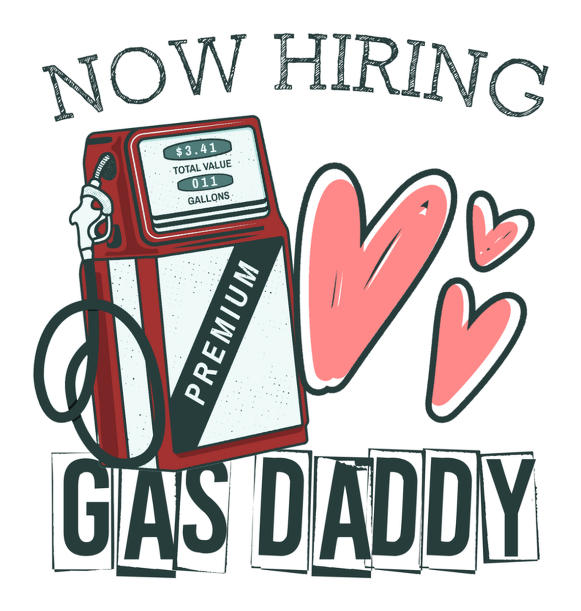 Gas Daddy Now Hiring | Vintage Petrol Station Sticker