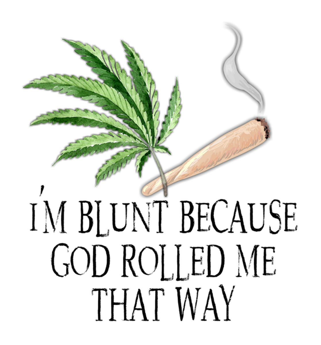 Blunt Bible Quote Sticker: A Pot Stickers Artwork on Vinyl