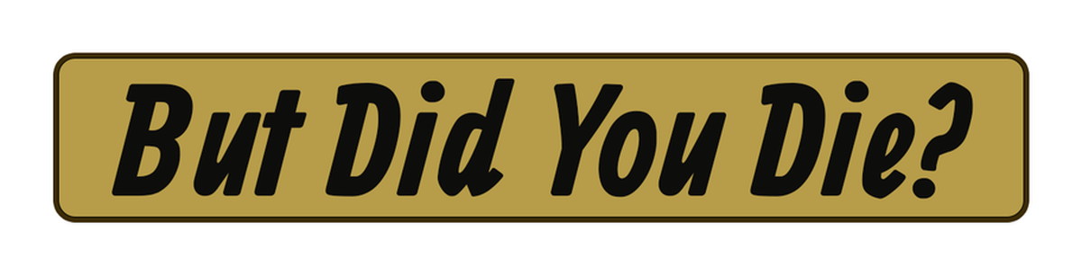 Driving Death Humor Vintage Style Vinyl Sticker