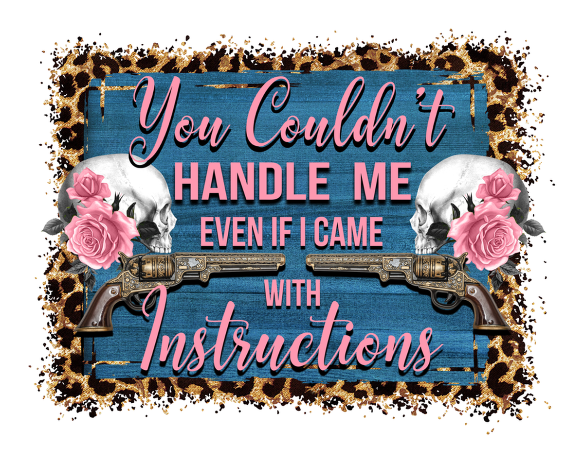 Sassy Vintage Skull Sticker: A Pink and Blue Design