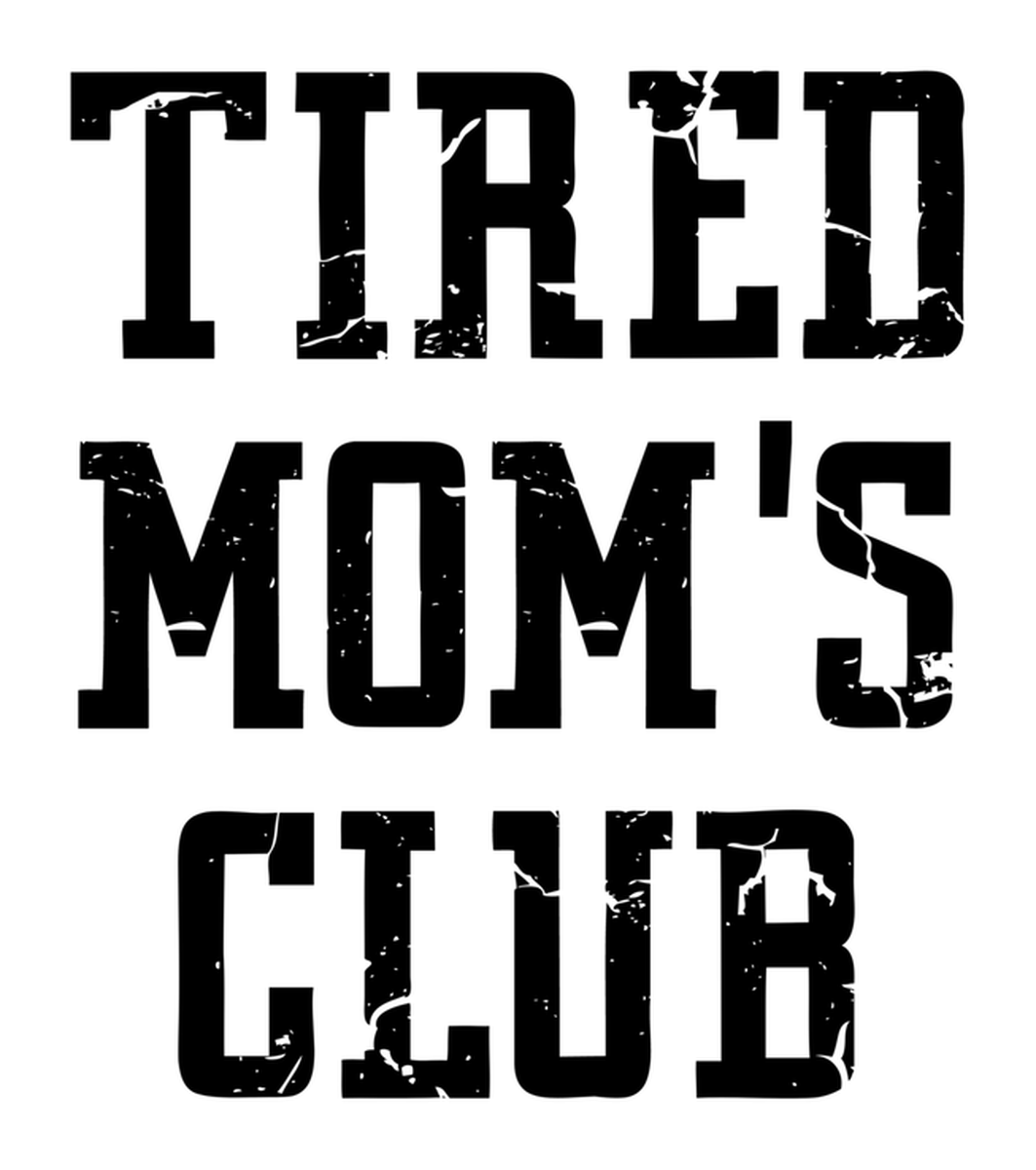 Tired Mom's Club Vinyl Sticker