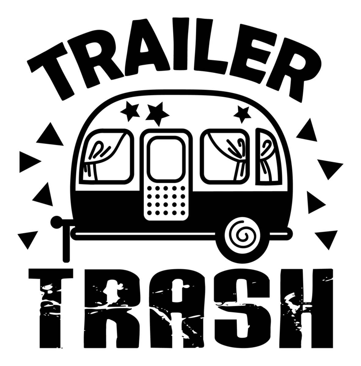 Trailer Trash Vinyl Sticker