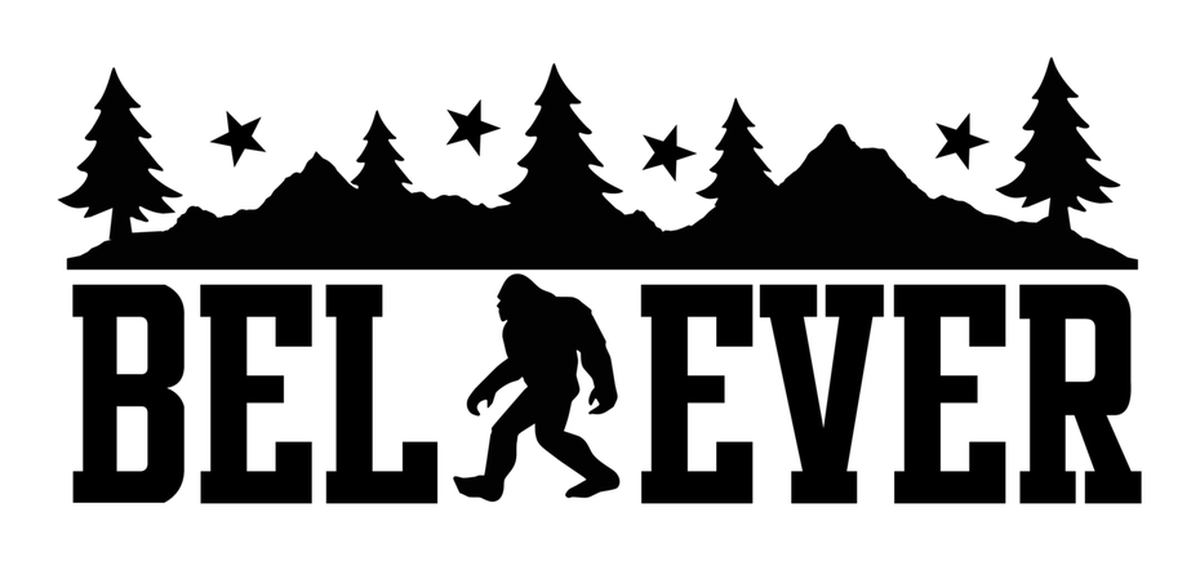 Woodsy Forest Camper: Nature Lover Camper Sign on White Vinyl Sticker