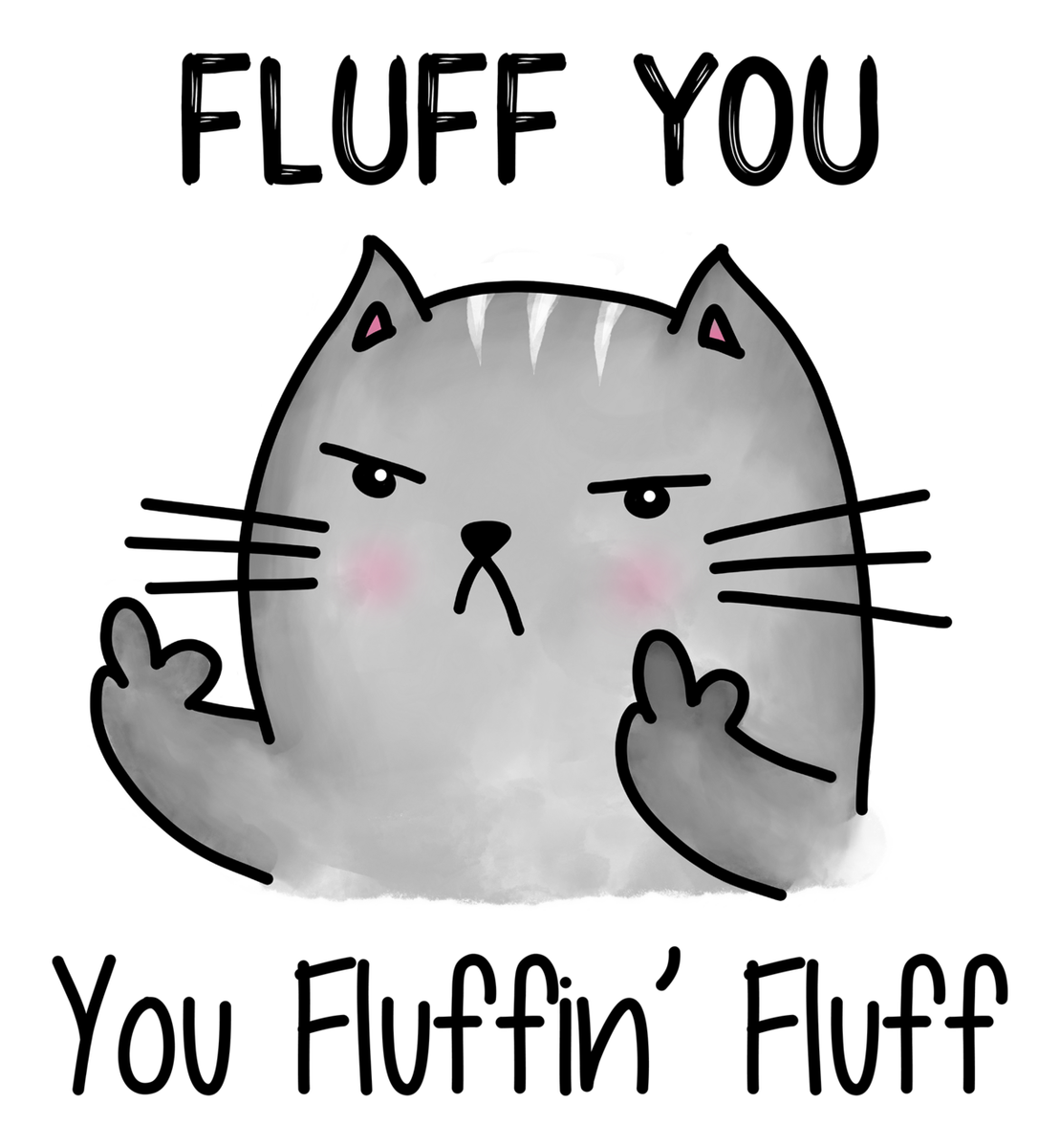 Feline Sticker: Grumpy Cat with a Tongue Out - A Funny Humor Decal for Cat Lovers - Vinyl Sticker